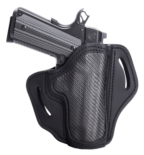1791 Gunleather BH1 OWB 01 Stealth Black Leather - CFBH1SBLR
