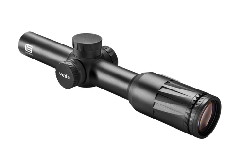 Eotech Vudu SFP Black Anodized 1-8x 24mm 30mm Tube 24mm Illuminated HC3 MOA Reticle Features Throw Lever
