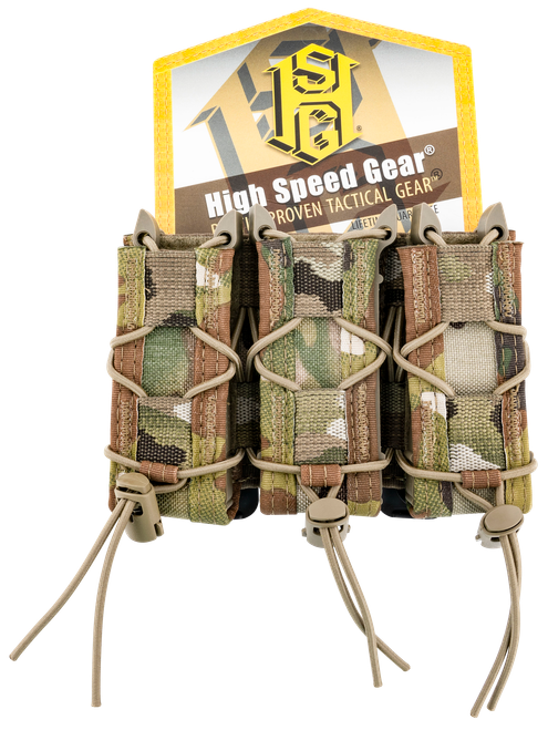 High Speed Gear Taco Magazine Pouch Triple MultiCam Nylon MOLLE Fits Pistol - 11PT03MC