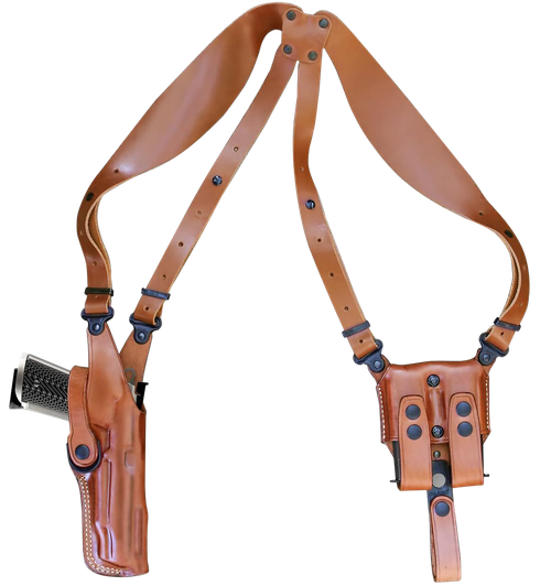 1791 Gunleather Optic Ready Shoulder Horizontal Brown Fits 1911 Right Hand - NSS1CBRHR