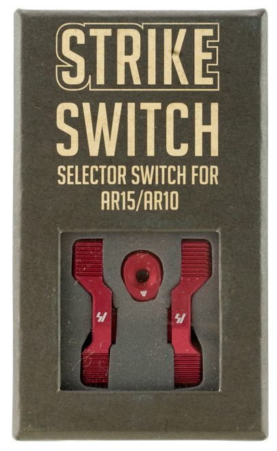 Strike Switch 60/90 Degree Red Aluminum AR-15 Ambidextrous - ARSSSRED