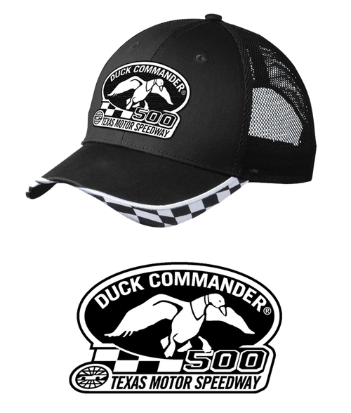 Duck Commander Sports Cap Texas Motor Speedway Logo Hat Mesh Black One Size - DHDC50001