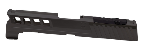 True Precision Inc Axiom Pro Optic Cut Slide Fits Springfield Hellcat Black DLC Anodized 416R Stainless Steel