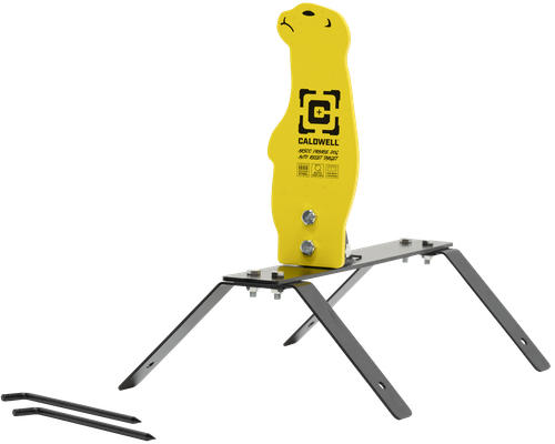 Caldwell Auto Reset Rifle Yellow AR500 Steel Prairie Dog Includes Ground Stakes