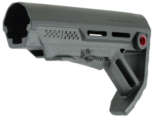 Strike MOD1 Mil-Spec Red Accent Black Synthetic for AR-15 M16 Stock - STRIKEESMOD