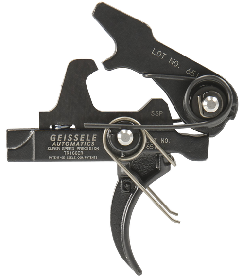 Geissele SSP Single-Stage Curved Trigger with 3-3.75 lb Draw Weight & Finish - 05400