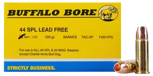 Buffalo Bore Buffalo-Barnes 44 Special Ammo 200gr Tac-Xp Lead Free 20 Rounds - 14D20