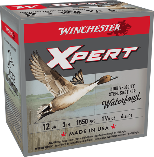 Winchester Ammo Super X Xpert High Velocity 12Gauge 3" 1 1/8oz 4Shot 25 Per Box/10 Case