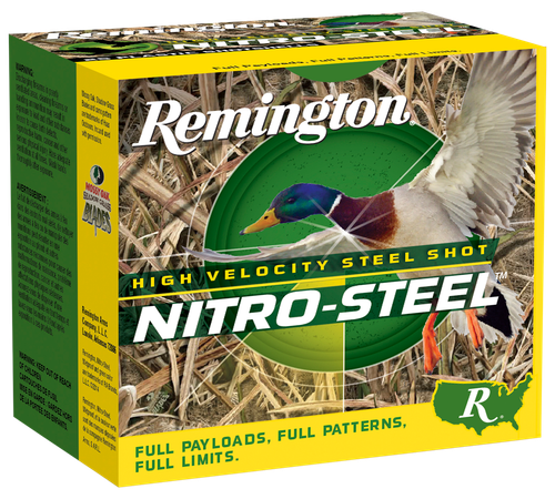 Remington Nitro-Steel High Velocity 12 Gauge Ammo 2-3/4" 1-1/4oz #2 25 Rounds - 20654