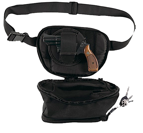 Bulldog Fanny Pack Medium Black Nylon Ambidextrous