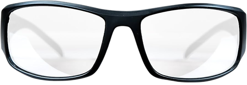 M&P Accessories Thunderbolt Shooting Glasses Full Size Clear Mirror Lens Black Frame