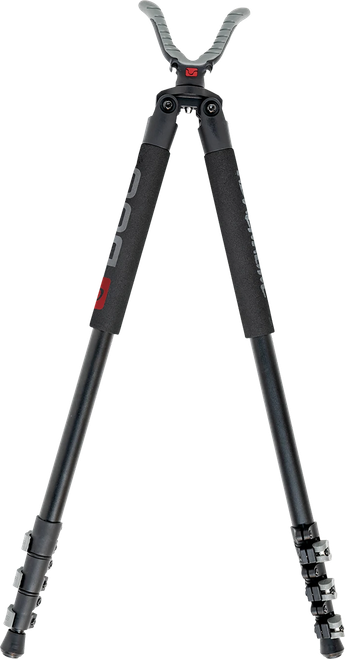 Bog-Pod Adrenaline Bipod Black with Foam Grip & Spiked Feet USR Yoke 360 Degree - 1100481