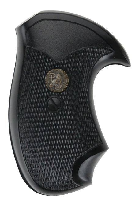 Pachmayr 0 Compact Grip Checkered Black Rubber