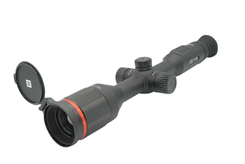 X-Vision TS200 Thermal Scope with Rings Black 2.3-9.2x35mm Multi Reticle/Color 1024x768 OLED 2 600 yds Detection Range 400x300 Sensor Photo/Video/PiP