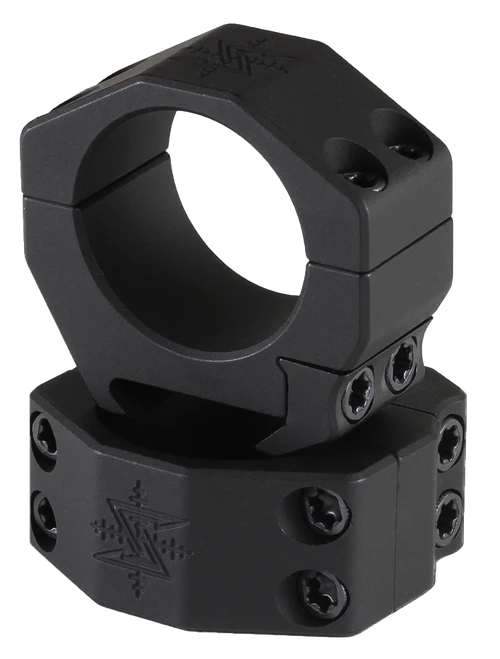 Seekins Precision Scope Rings Matte Black 30mm AR High - 0010620018