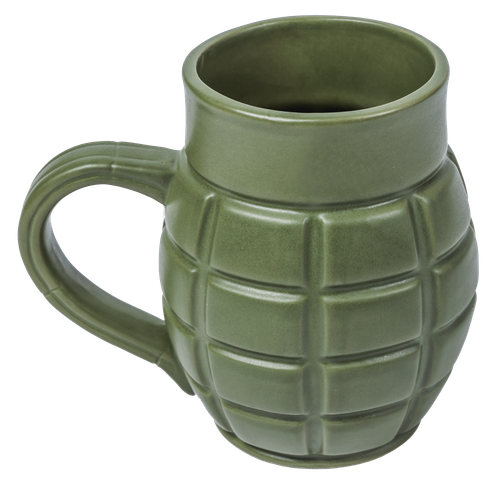Caliber Gourmet Grenade Mug Green Ceramic - CBGM1043