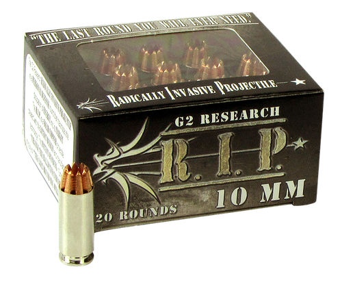 G2 Research R.I.P Fracturing 10mm Auto Ammo 115gr HP 20 Rounds - G00601