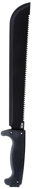 S.O.G SOGfari 13" Black Powder Coated 3Cr13MoV Stainless Blade Kraton Handle 19" Long Includes Sheath