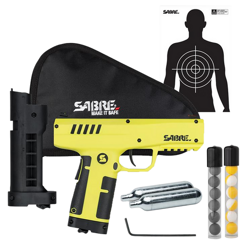 Sabre Compact Projectile Launcher Range 175ft Black/Yellow