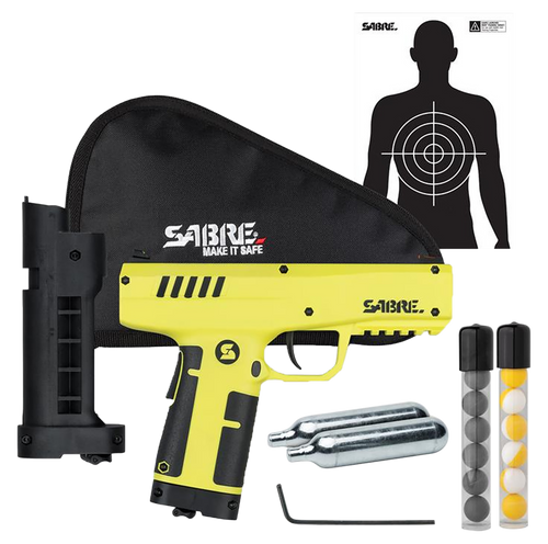 Sabre Compact Projectile Launcher Range 175ft Black/Yellow