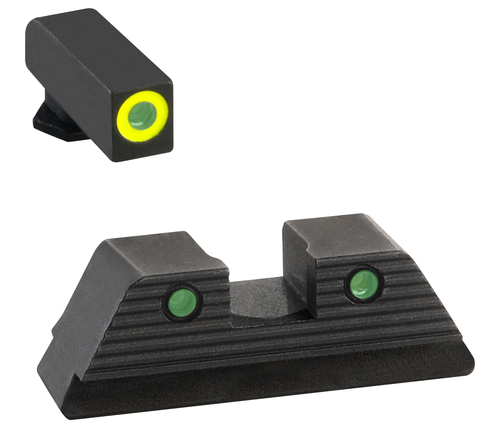 AmeriGlo Trooper Sight Set for Glock Green