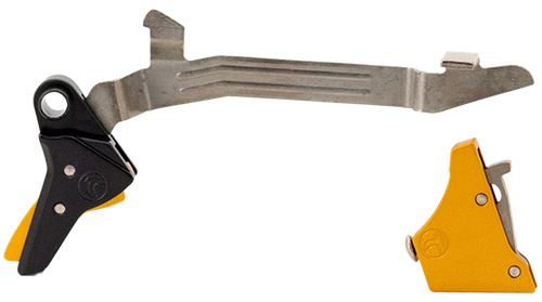 Timney Triggers Alpha Competition 45 ACP/10mm Auto Gold Straight Trigger Fits Glock Gen3-4