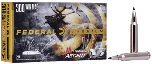 Federal 300 Win Mag Ammo 200gr Terminal Ascent 20 Rounds - P300WTA1