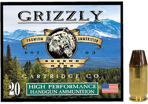 Grizzly Ammo 45 ACP+P 230gr Jacketed Hollow Point 20 Per Box/10 Case