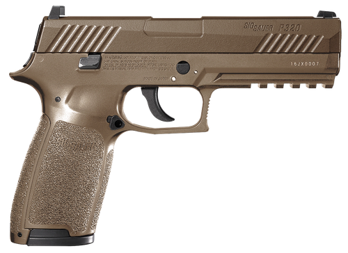 Sig Sauer Airguns P320 Air Pistol CO2 177 Pellet 30+1 8" Coyote Polymer Grips - AIRP320
