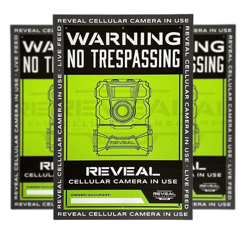 Tactacam/reveal S1 No Trespassing Sign Durable Plastic - S1