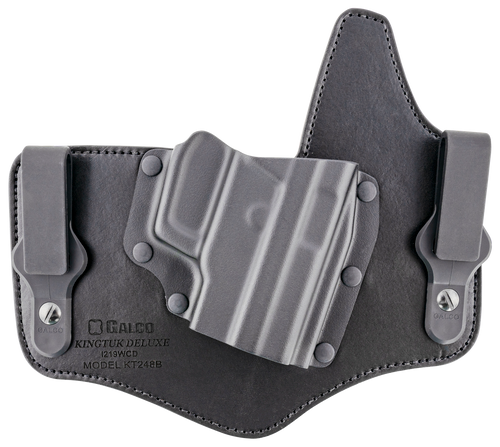 Galco KingTuk Deluxe IWB Black Kydex/Leather UniClip