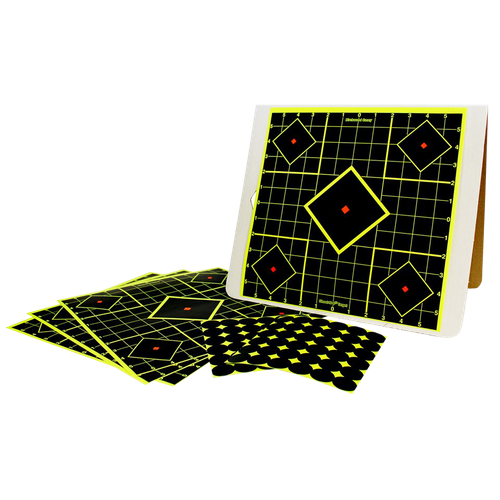 Birchwood Casey Shoot-N-C Reactive Target Kit Self-Adhesive Paper Black/Yellow - 34202