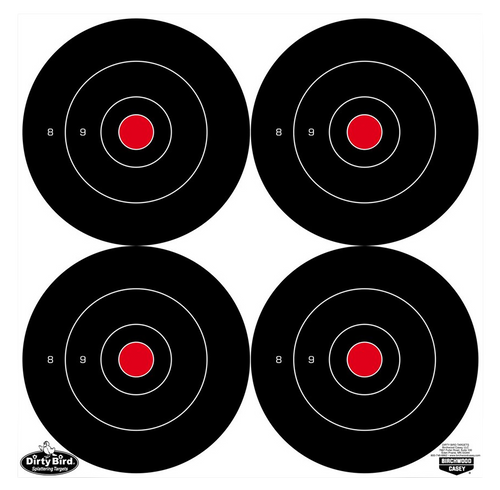 Birchwood Casey Dirty Bird 6" Bullseye Tagboard