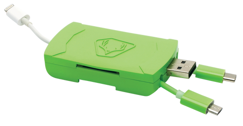 HME 4-in-1 Card Reader Green Android/IOS