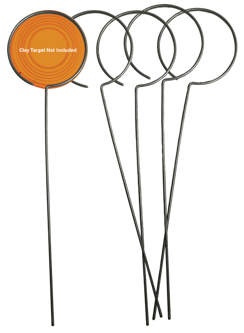 Birchwood Casey Clay Holder Stand Target Silver Wire Standing 5 Pack - 49010