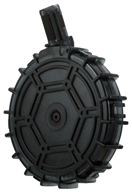 ProMag Standard 70-Round Drum 22 LR Fits Remington 597 Smoke Polycarbonate