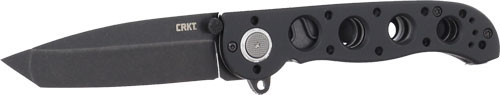 CRKT 3.12" Folding Tanto Plain Stonewashed D2 Steel Blade/Black Aluminum Handle - M1602DB