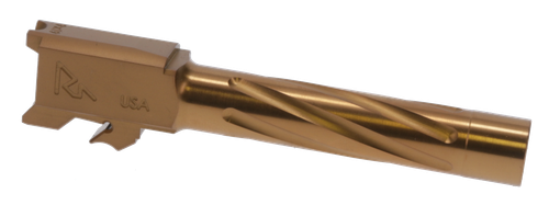 Rival Arms Precision V1 Match Grade 9mm Luger 4.25" Spiral Fluted Bronze PVD Stainless Steel Fits S&W M&P
