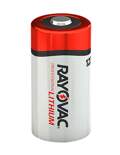 Rayovac 123A Lithium Silver/Red 3 Volts 1,500