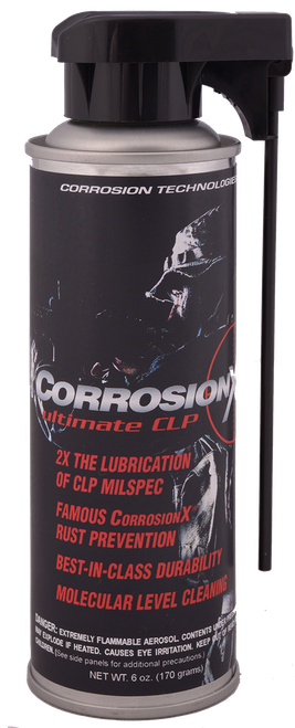 CorrosionX Ultimate Clip Cleans Lubricates Prevents Rust & 6oz Aerosol - 50101