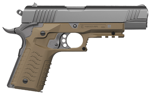 Recover Tactical CC3H-02 Grip & Rail System Tan Polymer Picatinny for Standard Frame 1911