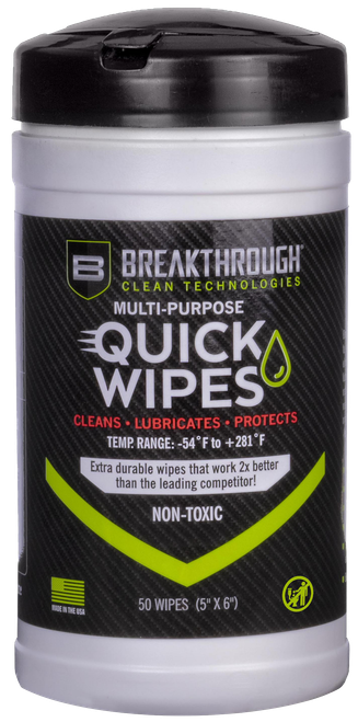 Breakthrough Clean Quick Wipes 5" x 6" 50 Count