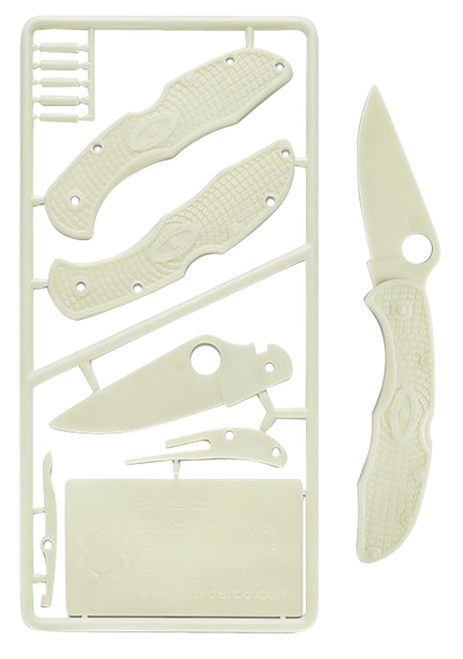 Spyderco Delica 4 Plastic Kit For Children Ages 7+ Glow-In-The-Dark - PLKIT1