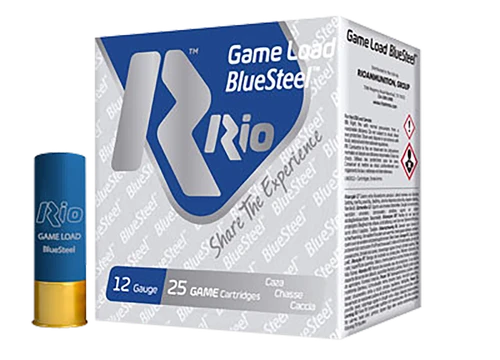 Rio Game BlueSteel 12 Gauge Ammo 2-3/4" 1-1/8oz #5 25 Rounds - GLBS325