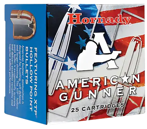Hornady American Gunner 9mmLuger+P 124gr XTP Hollow Point 25 Per Box/10 Case