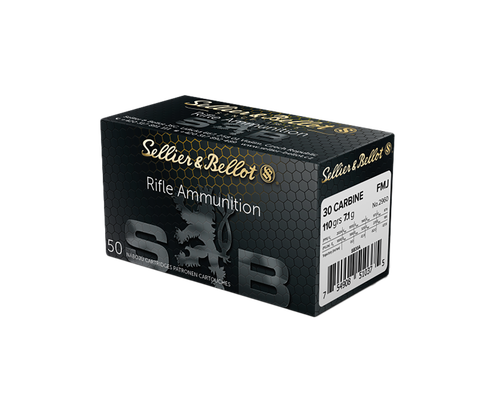 Sellier & Bellot 30 Carbine Ammo 110gr FMJ 50 Rounds - SB30A