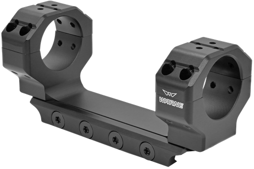 Warne Precision Mount Scope Ring Combo Black Anodized 30mm 0 MOA