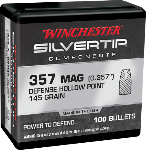 Winchester Centerfire Handgun Reloading 357 Magnum 145gr Silvertip Hollow Point - WB357S145X