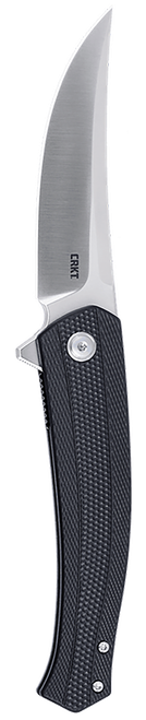 Columbia River CRKT Persian EDC 3.44" Folding Trailing Point Plain Satin D2 Steel Blade Black Textured Green Handle