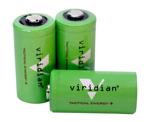 Viridian CR123 Battery Green 3.0 Volts 1 750 mAh (3) Single Pack - 3500006